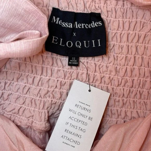 NWT Melissa Mercedes x ELOQUII Fit And Flare
Dramatic Bow Dress Pink size 22 - Picture 6 of 8